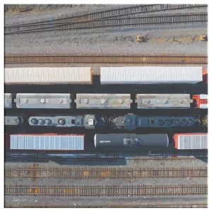 Charlotte Trains Canvas